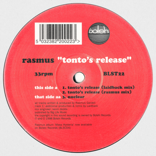 Download Rasmus - Tonto's Release / Nuclear mp3
