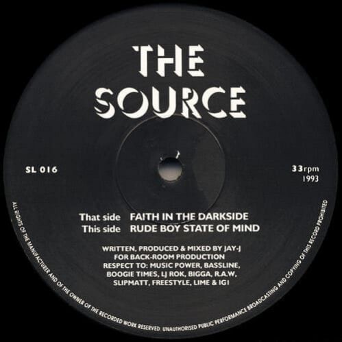 The Source - Faith In The Darkside / Rude Boy State Of Mind