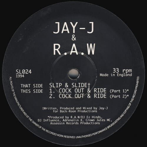 Jay-J & R.A.W - Slip & Slide / Cock Out & Ride