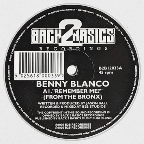 Benny Blanco - Remember Me / Reel Funk