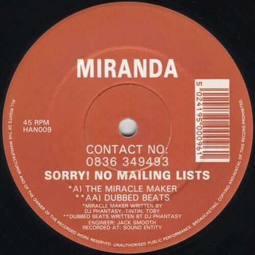 Miranda - The Miracle Maker / Dubbed Beats