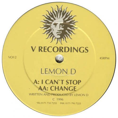 Lemon D - I Can't Stop / Change