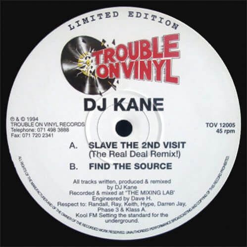 DJ Kane - Slave The 2nd Visit (Remix) / Find The Source