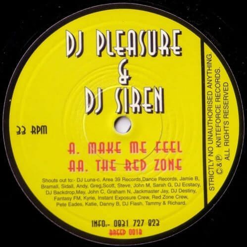Download DJ Pleasure & DJ Siren - Make Me Feel / The Red Zone mp3