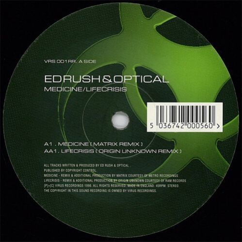Download Ed Rush & Optical - Medicine / Lifecrisis (Remixes) mp3