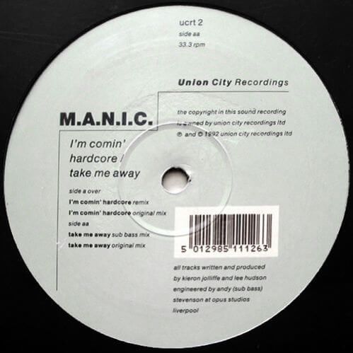 Download M.A.N.I.C. - I'm Comin' Hardcore / Take Me Away mp3