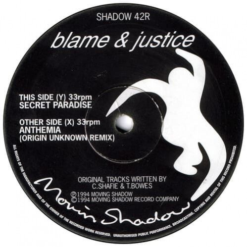 Blame & Justice - Anthemia (Remix) / Secret Paradise