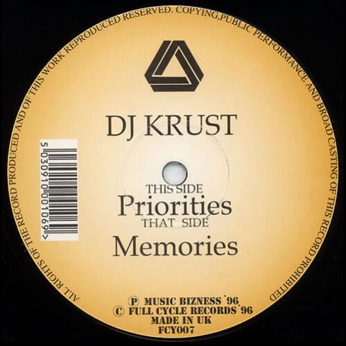 DJ Krust - Priorities / Memories