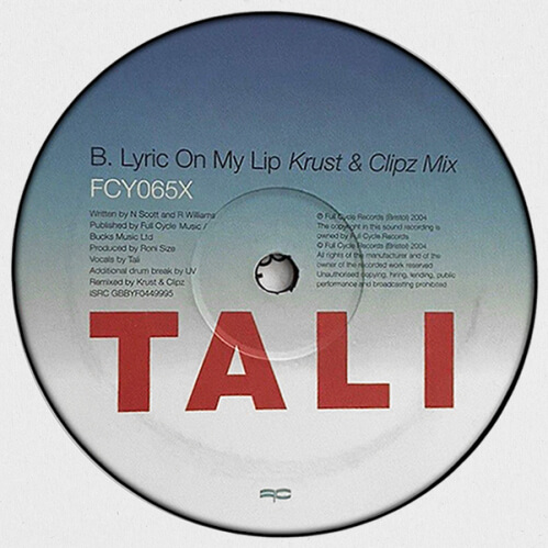 Tali - Lyric On My Lip (FCY065X)