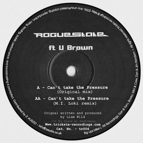 Rogue State Feat. U Brown - Can't Take The Pressure