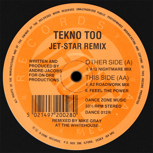 Tekno Too - Jet-Star / Feeel The Power