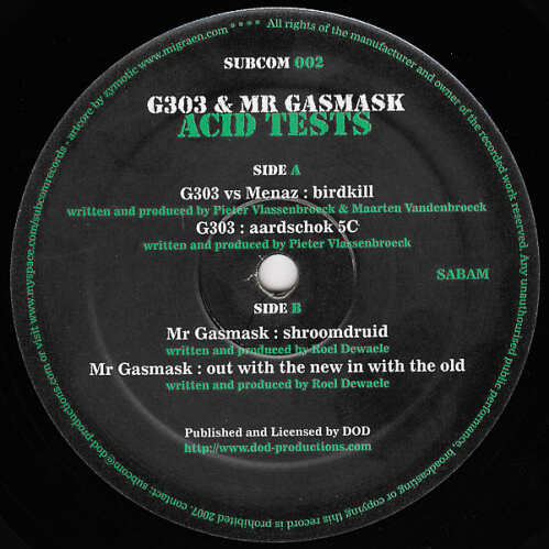 Download G303 & Mr. Gasmask - Acid Tests mp3