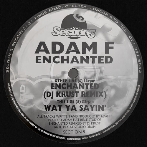 Adam F - Enchanted Remix / Wat Ya Sayin'